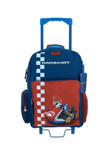 [MB70214-9] Mochila Con Ruedas Azul Mario Bros Chenson Brife