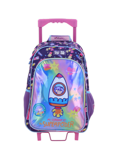 [VB70516-P] Mochila Chenson Con Ruedas Rosa Happy Girl Vania Bachur Pacia