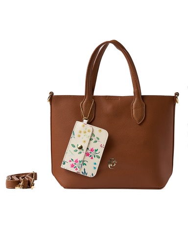 [LB2501CAR] Bolso LB Tipo Tote Dual Café