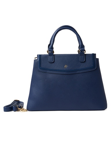 [LB2506NA] Bolso LB Tipo Tote Carmín Azul