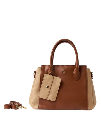 [LB2509CAFE MLT] Bolso LB Tipo Satchel Lourdes Café