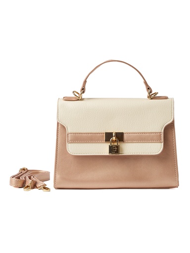 [LB2511RGO-CR] Bolso LB Tipo Bandolero Steff Oro Rosa