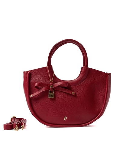 [LB2522BUR] Bolso LB Tipo Baguette Julia Burdeos