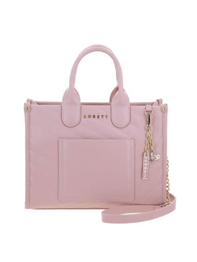 [GF25110-P] Bolso Gorett Tipo Satchel Camila Rosa