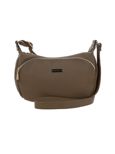 [MD25137-8] Bolso Bandolero Madison Taupe Malana
