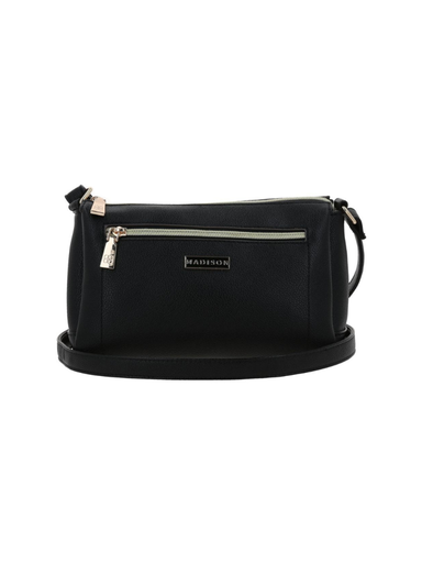 [MD25144-3] Bolso Bandolero Madison Negro Abi
