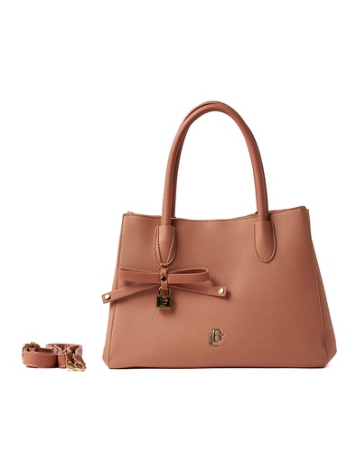 [LB2508ROSA] Bolso LB Tipo Satchel Lazo Rosa