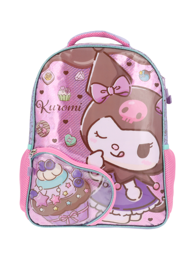 [KRM003-BP135A] Mochila Kuromi Shiny Cupcake