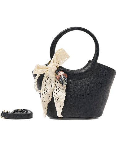 [MAD-2316-BK] Bolso Mini Tote Madelin Negro  
