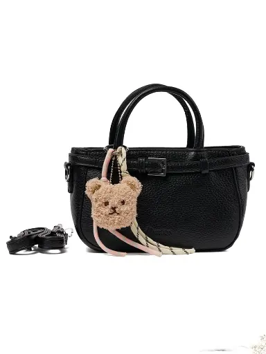 [MAD-25103-BK] Bolso Madelin Tipo Bandolero Cady Negro