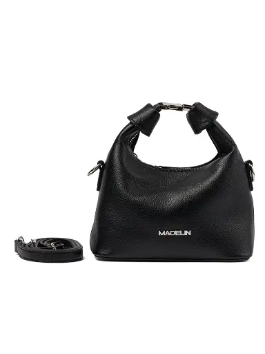 [MAD-6123-BK] Bolso Madelin Tipo Hobo Priss Negro