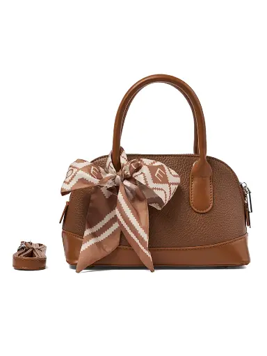 [MAD-6359-BR] Bolso Madelin Tipo Bandolero Bowling Café