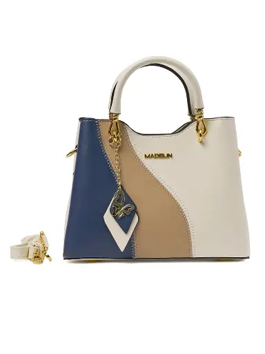 [MAD-8939-BL] Bolso Madelin Tipo Satchel Anahi Azul