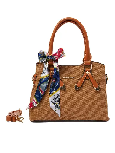 [MAD-K211-YE] Bolso Madelin Tipo Satchel Camel