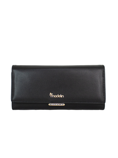 [MAD-T5601-198-BK] Billetera Grande Madelin Para Mujer Lola Negro