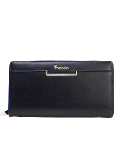 [MAD-T9611-059-BK] Billetera Madelin Grande Para Dama Yoli Negro