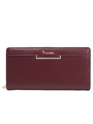 [MAD-T9611-059-RE] Billetera Madelin Grande Para Dama Yoli Tinto