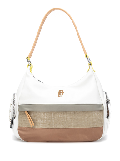 [LB184542BLA] Bolso LB Tipo Hobo Marigold Blanco