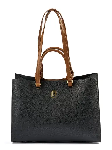 [LB184544NEG] Bolso LB Tipo Satchel Valentina Negro