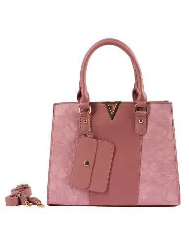 [LB2610-RO] Bolso LB Tipo Tote Teresa Rosado