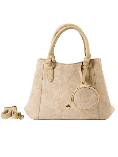 [LB2611-BEI] Bolso LB Tipo Satchel Dilia Beige