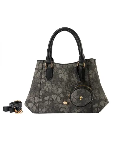 [LB2611-BK] Bolso LB Tipo Satchel Dilia Negro