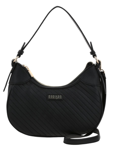 [MD25104-3] Bolso Baguette Negro Madison Player